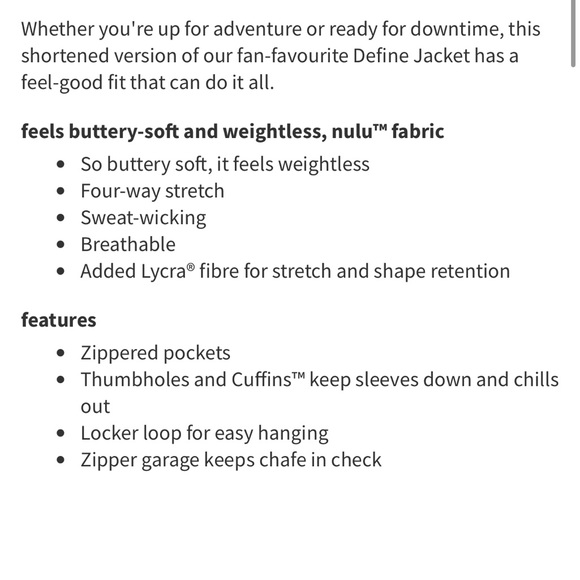 NWT Lululemon Cropped Define Jacket *Nulu Medium Forest Size 6 - Picture 9 of 10